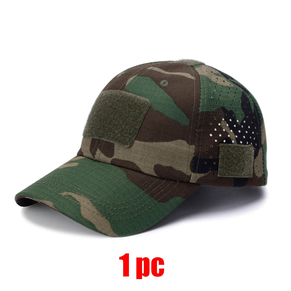 Camouflage Baseball Cap Breathable Sunscreen Hat Outdoor Sports