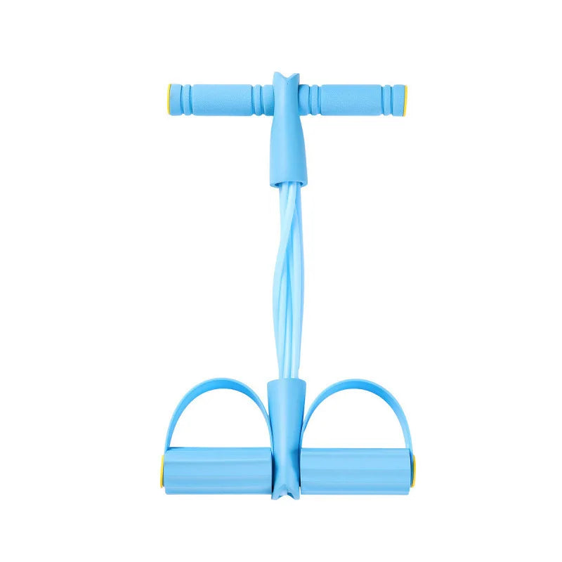 Natural Rubber Pedal Resistance Bands With Handles For Fitness