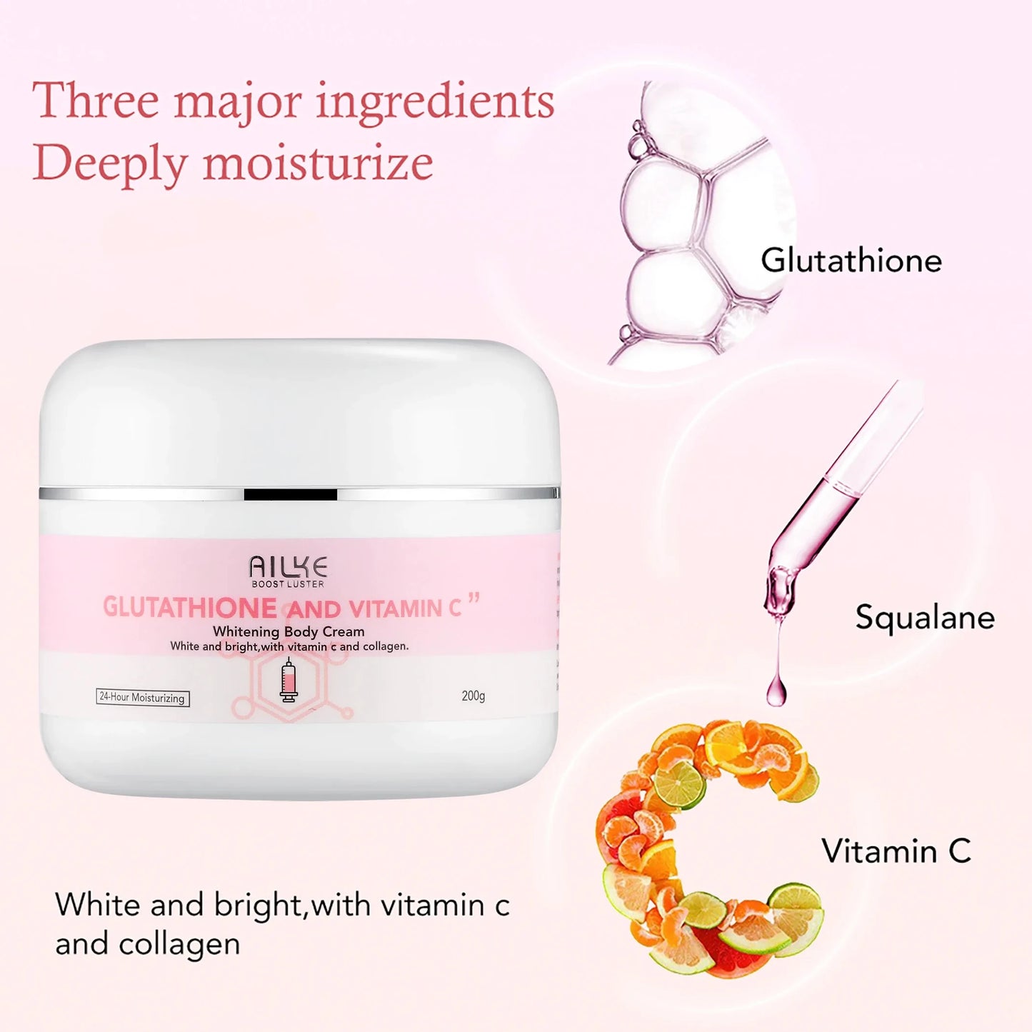 Ailke Vitamin C Whitening Moisturizing Facial And Body Lotion