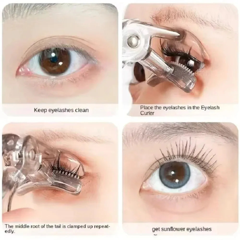 Dual Eyelash Curler With Comb For Natural Long Lasting Curls