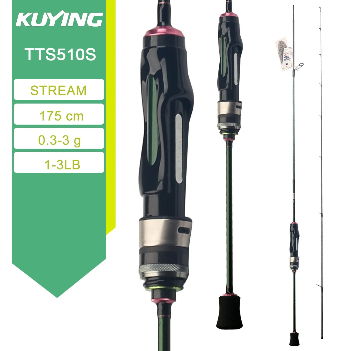 Kuying Teton Carbon Fiber Lightweight Fishing Rod With Fuji Guides