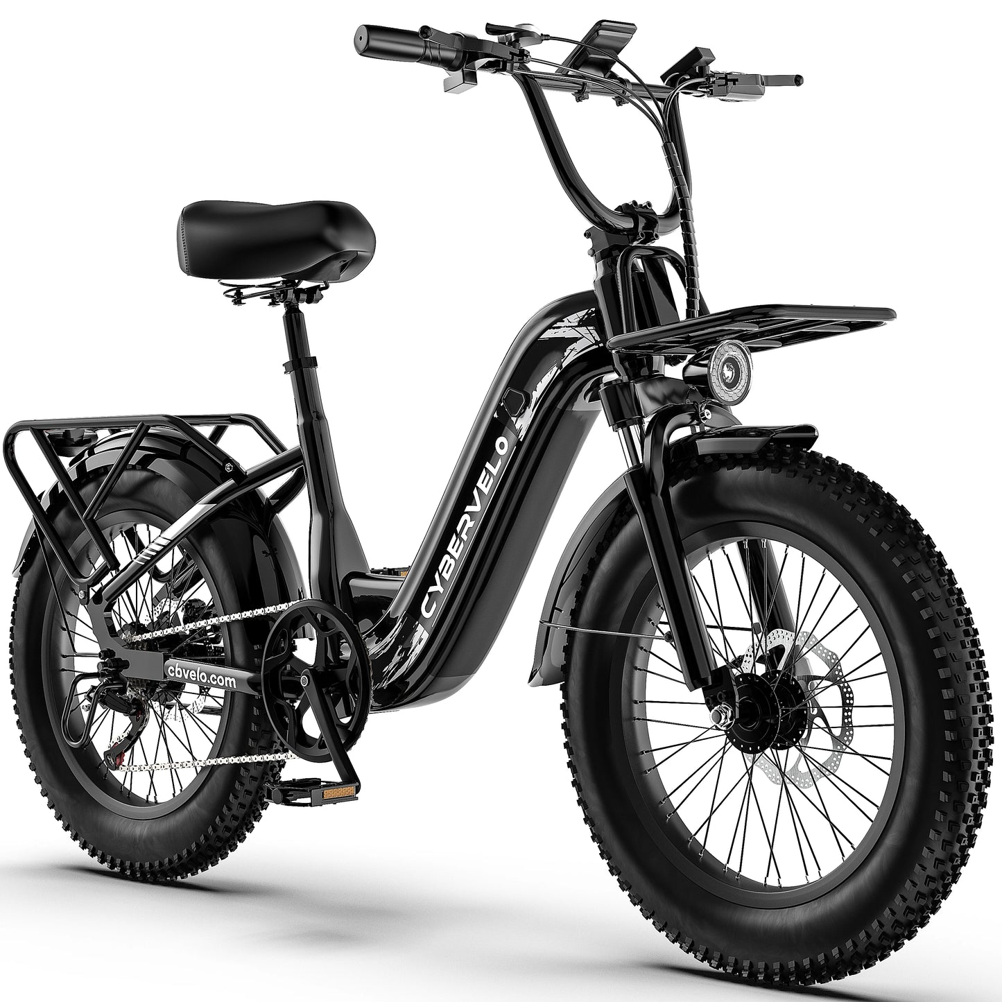 Cybervelo 1000W Peak Motor Step Thru Electric Bike With Removable Battery