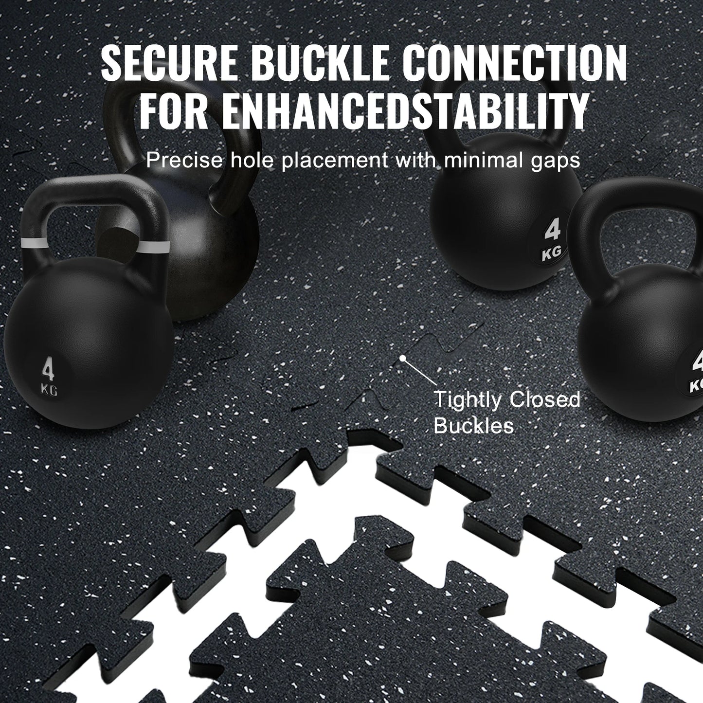 Succebuy Interlocking Rubber Foam Exercise Mats For Home Gyms