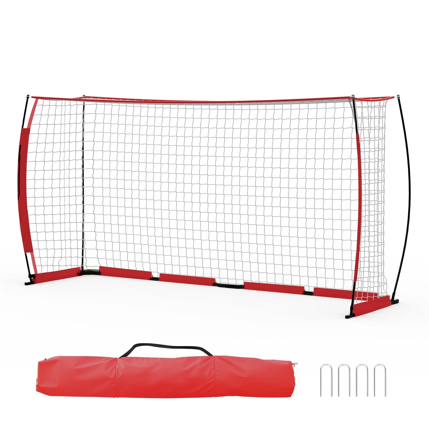HiMISS Portable Metal Frame Soccer Goal With Bag Heavy Duty