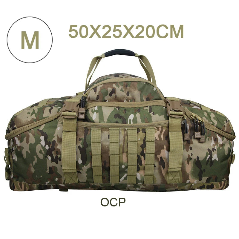 LQARMY Waterproof Duffel Bag Large Capacity Travel Luggage Weekend Tote