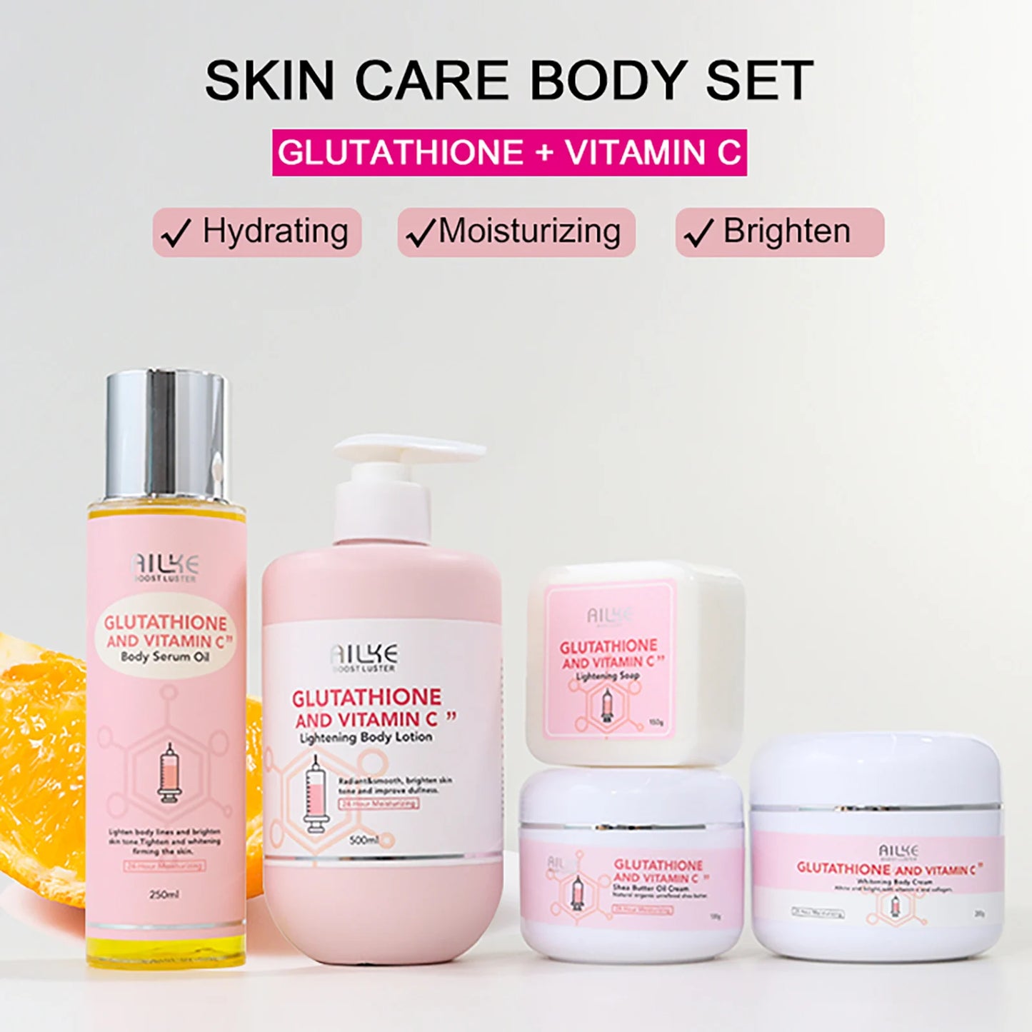 Ailke Vitamin C Whitening Moisturizing Facial And Body Lotion