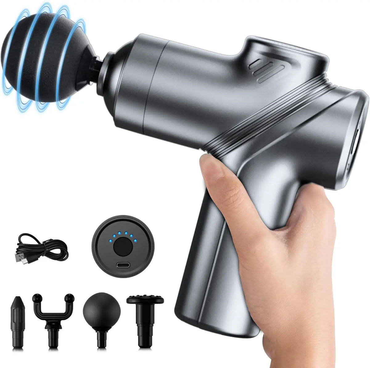 LEERCON Mini Muscle Massage Gun Featuring Silent Brushless Motor Design