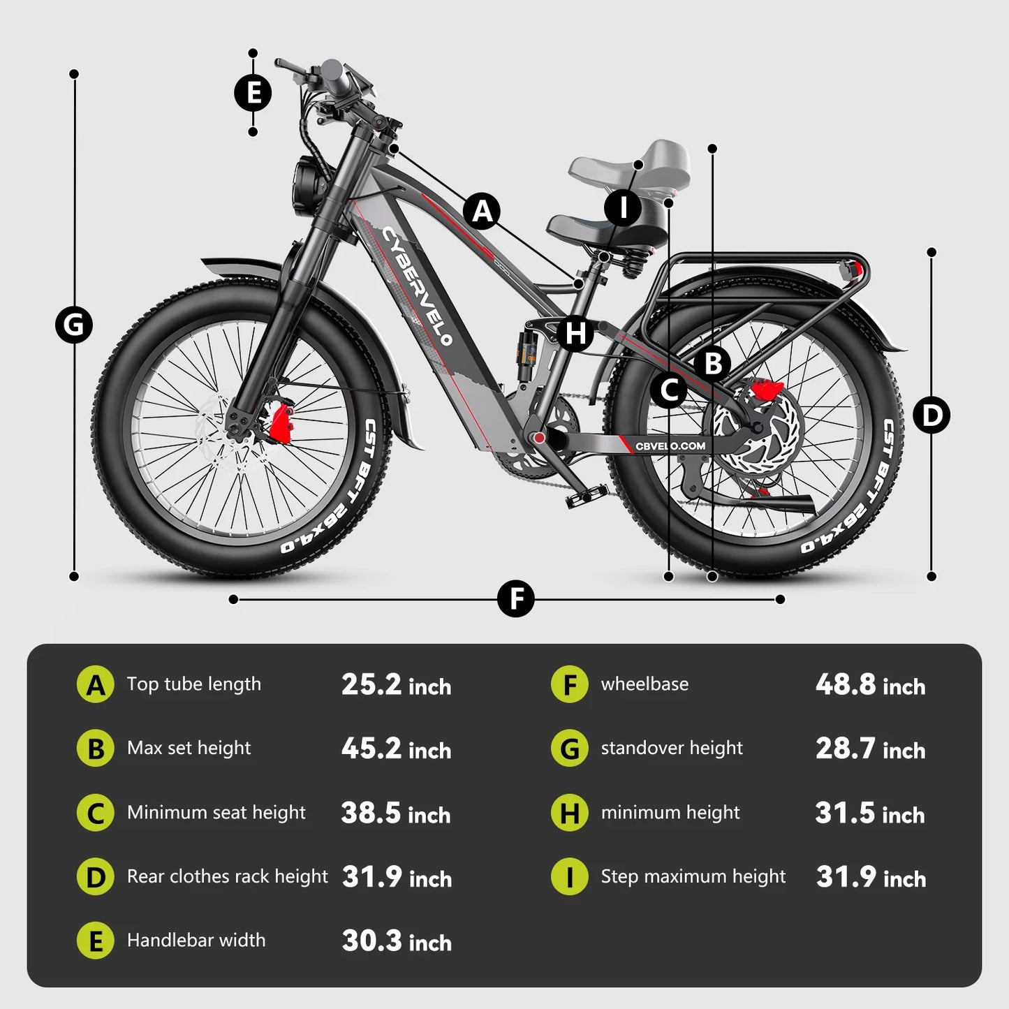 Cybervelo 5000W Fat Tire Electric Bike For Daily Commuting