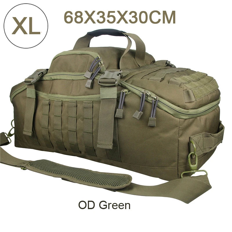 LQARMY Waterproof Duffel Bag Large Capacity Travel Luggage Weekend Tote