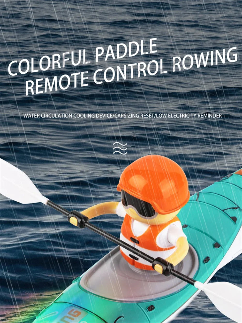 Kmoist Remote Control Speedboat RC Boat For Outdoor Fun