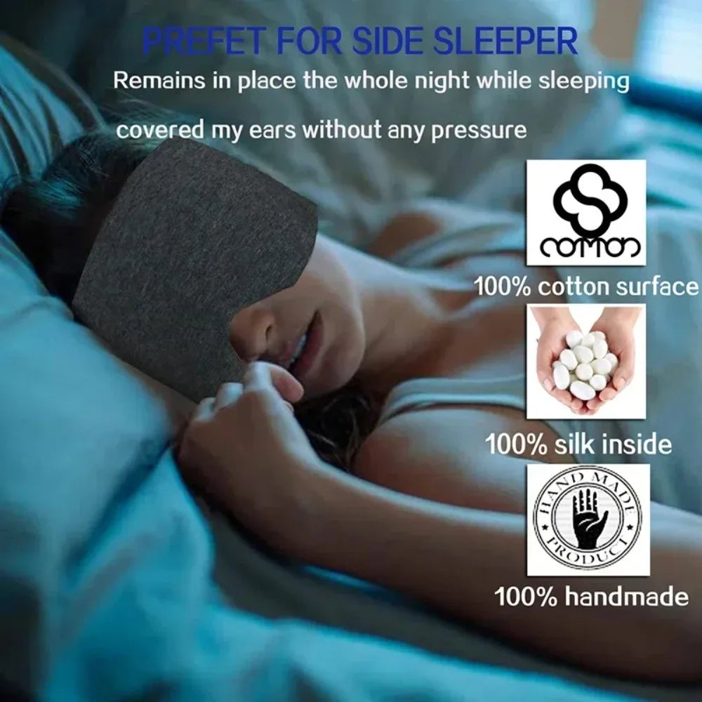 Breathable Light Blocking Sleep Eye Mask With Adjustable Strap