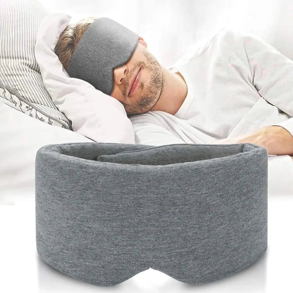 Breathable Light Blocking Sleep Eye Mask With Adjustable Strap