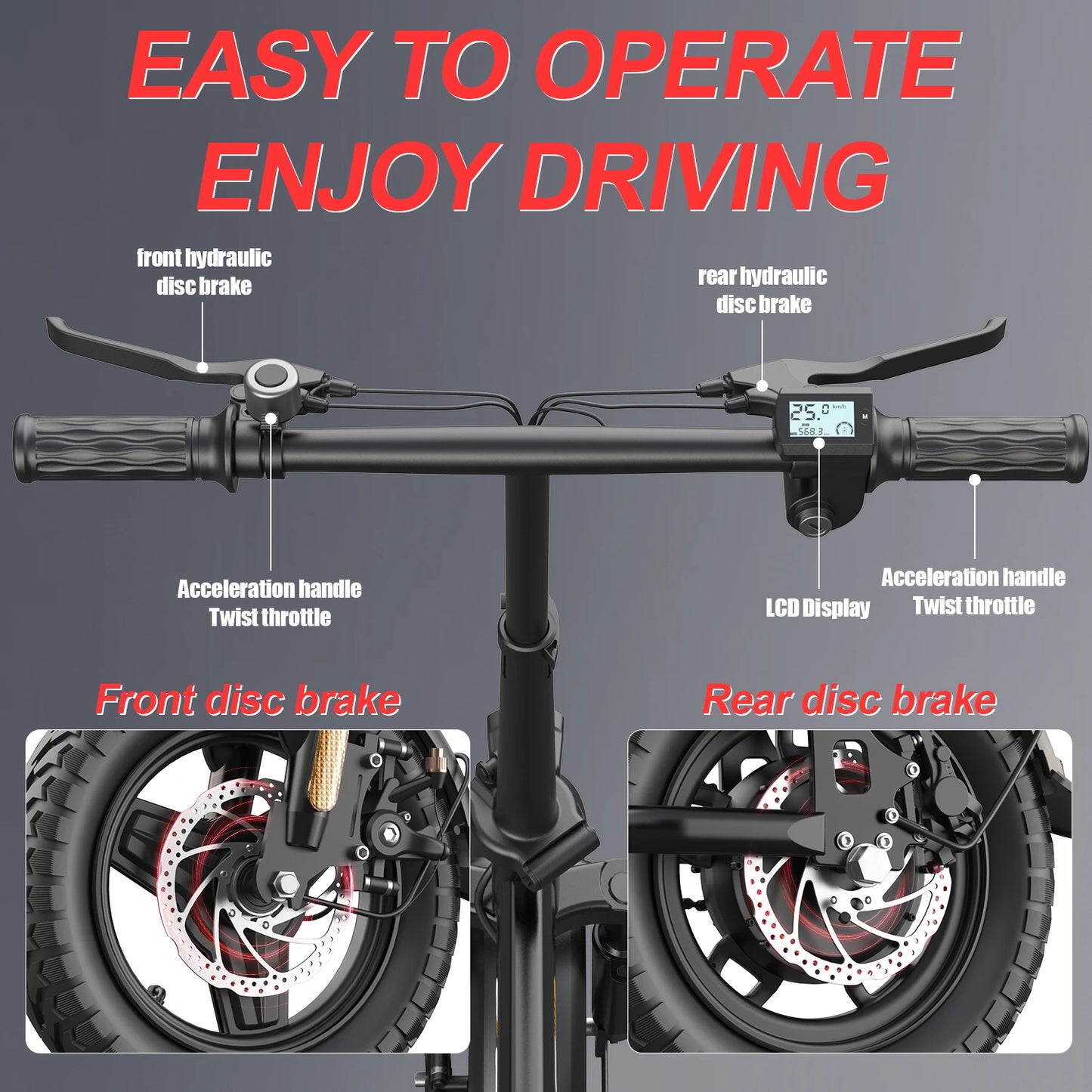 UPlee GS5 500W Peak Electric Bike With Removable 48V Battery