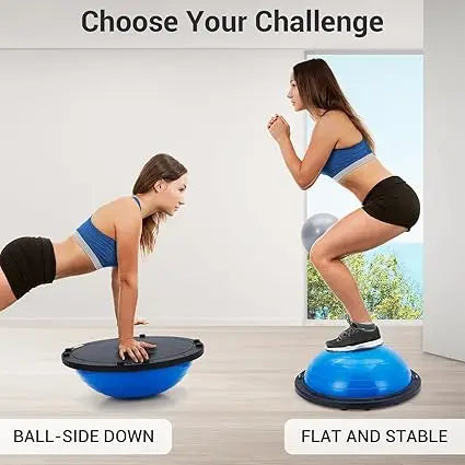 Premium Half Exercise Ball Trainer With Non Slip Base