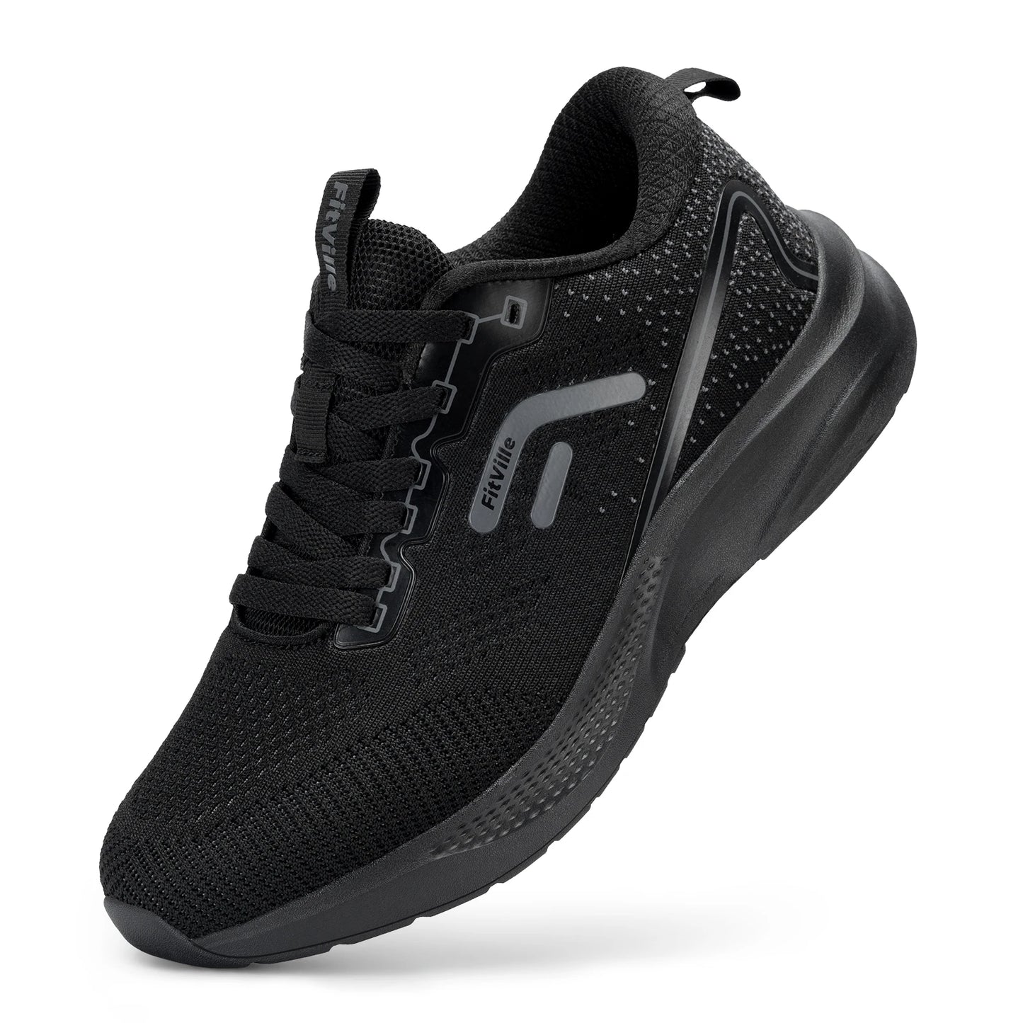 FitVille Men's Breathable Lightweight Running Shoes for Wide Feet