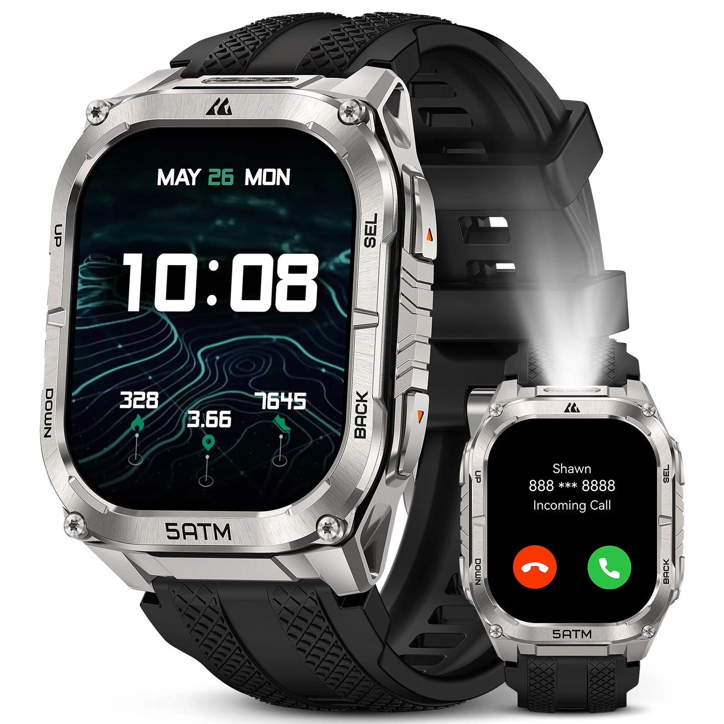 KOSPET Tank M4C Smartwatch GPS Health Tracking MIL STD 810H