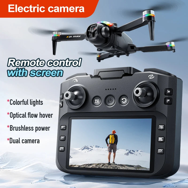 FPV Drone With Built In Screen Remote Controller No Phone