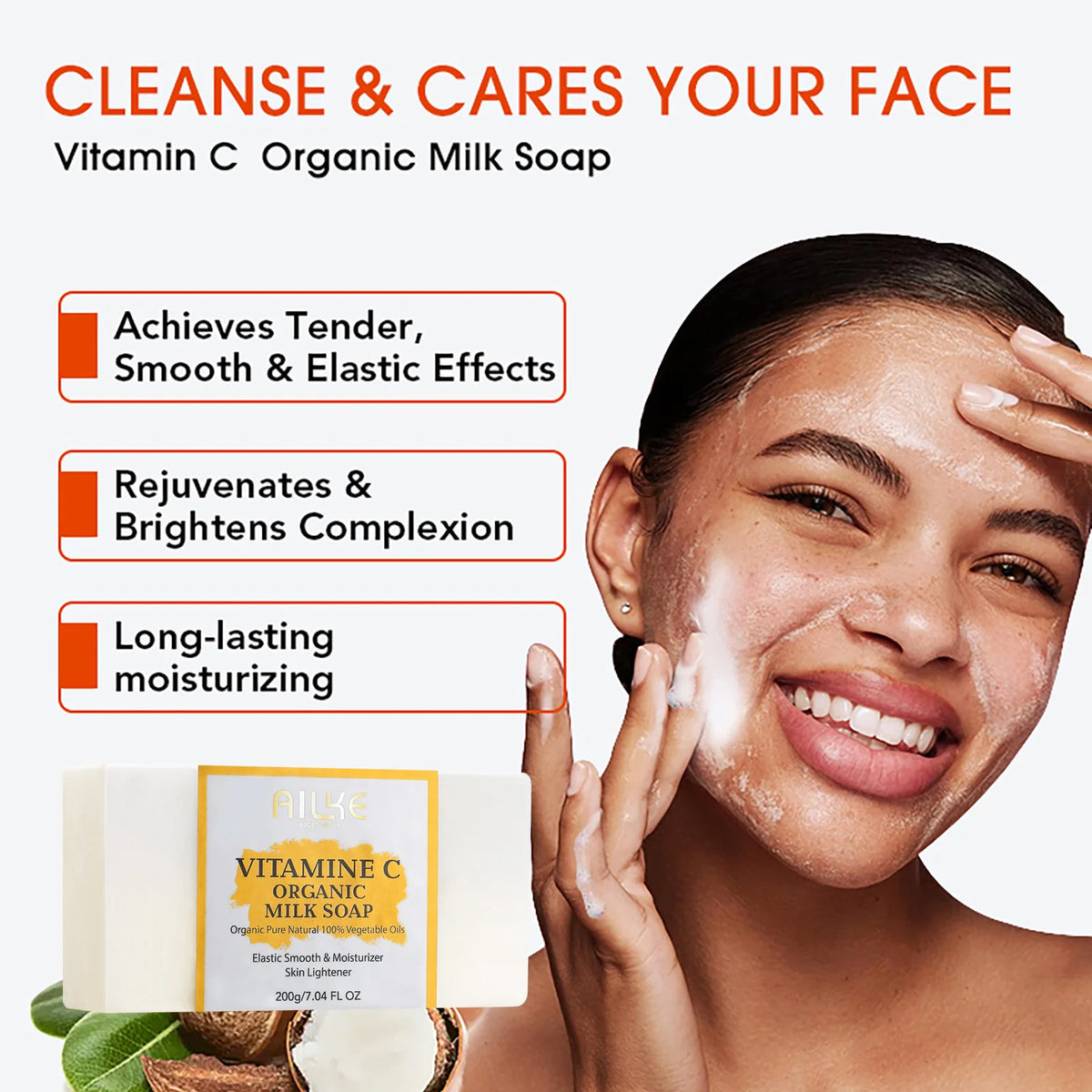 KylieFit Organic Milk Soap With Vitamin C And Collagen