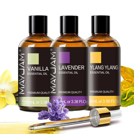MAYJAM Pure Lavender Vanilla Ylang Ylang Essential Oil for Diffusers