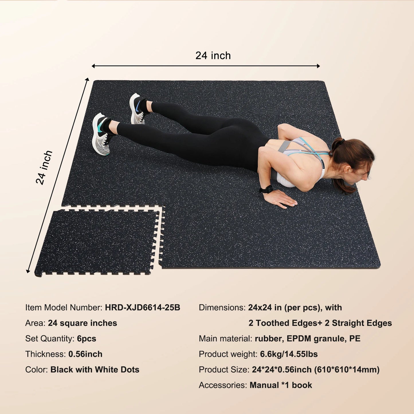 Succebuy Interlocking Rubber Foam Exercise Mats For Home Gyms