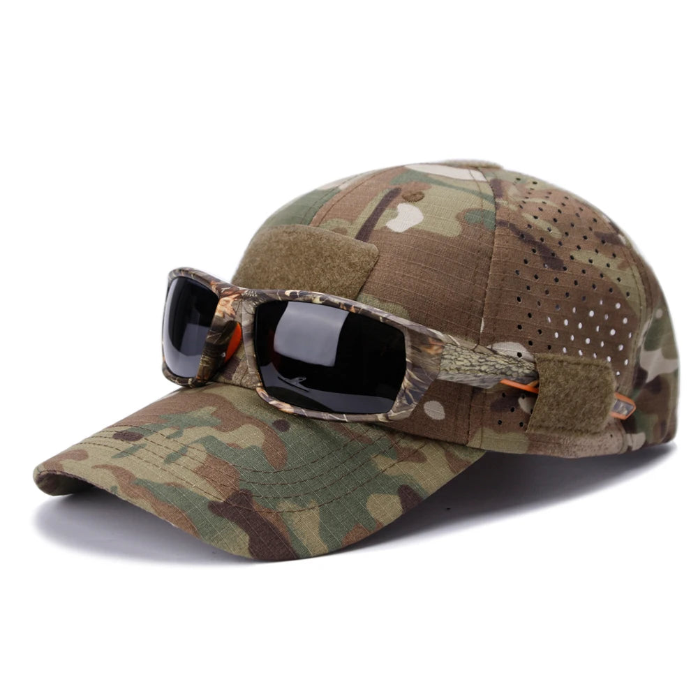 Camouflage Baseball Cap Breathable Sunscreen Hat Outdoor Sports