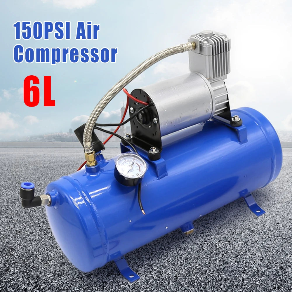 Professional 150 Psi Dc Onboard Air Horn Compressor System Kit