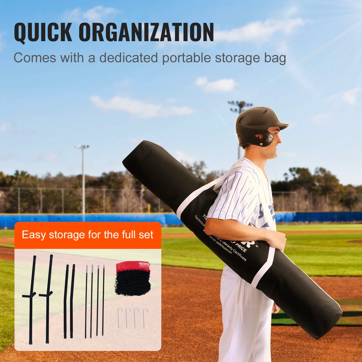 Baseball Softball Practice Net Portable Training Net For Batting