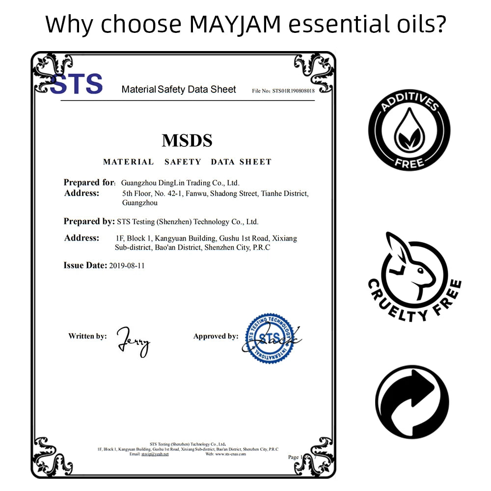 Mayjam 35 Pieces Essential Oil Set For Humidifier And Diffuser Blend Fragrance Pure oils