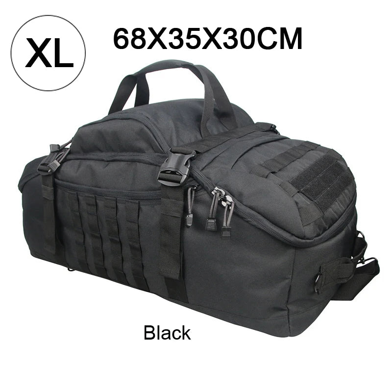 LQARMY Waterproof Duffel Bag Large Capacity Travel Luggage Weekend Tote