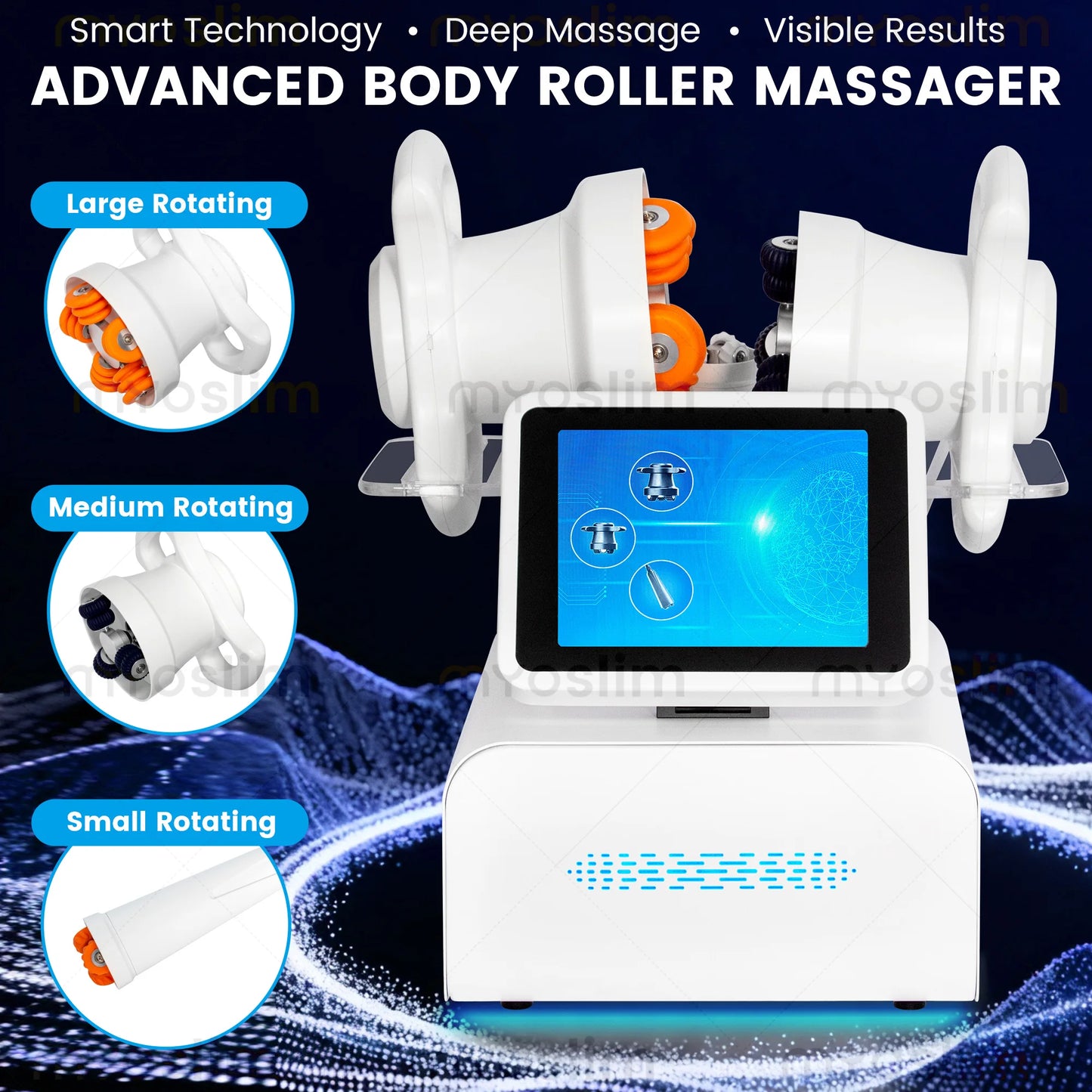MYOSLIM 360 Degree Body Contouring Roller Massager With Light