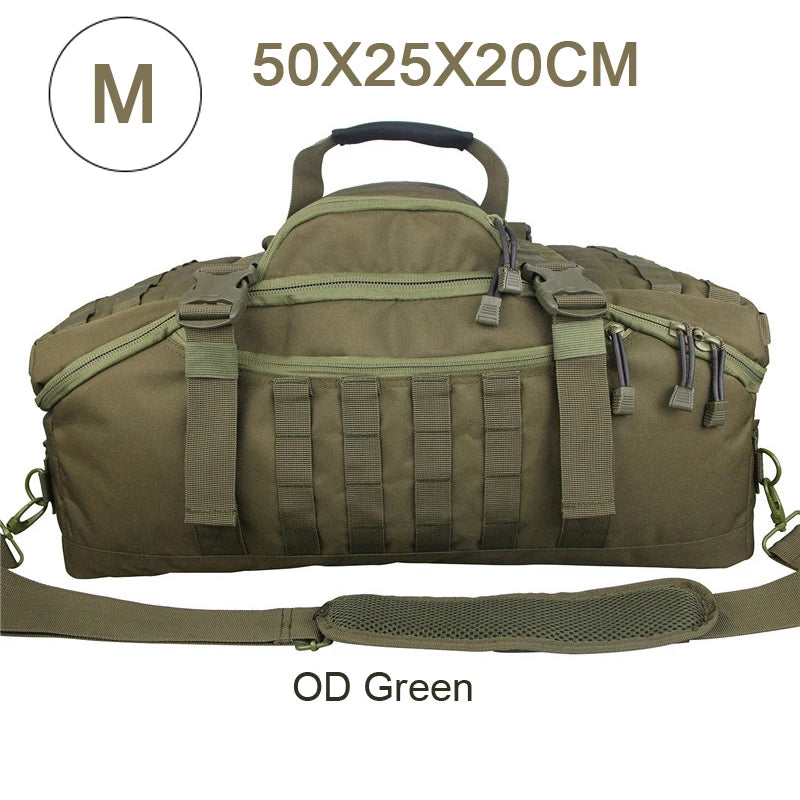 LQARMY Waterproof Duffel Bag Large Capacity Travel Luggage Weekend Tote