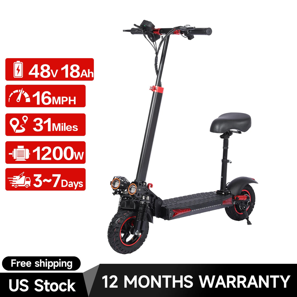 Freeboy J01 Foldable Electric Scooter With Powerful 800W Motor